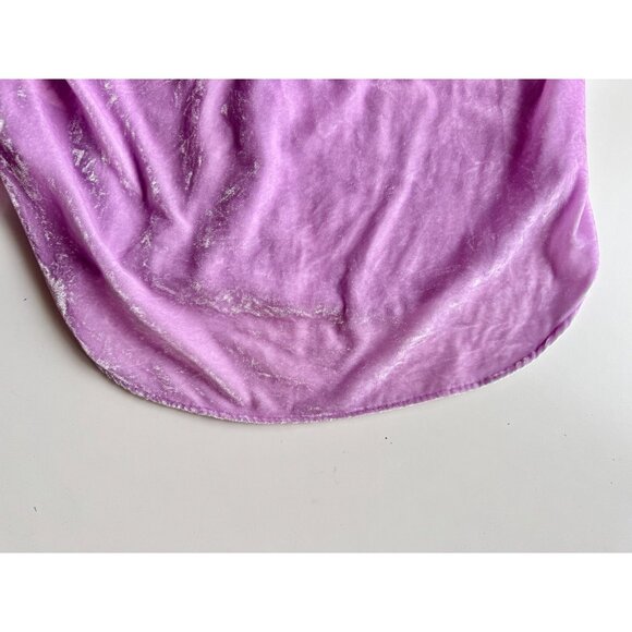 PILCRO Mara Lilac Purple Viscose Velvet Button Down Pocket Shirt, Size 12 - Picture 11 of 16